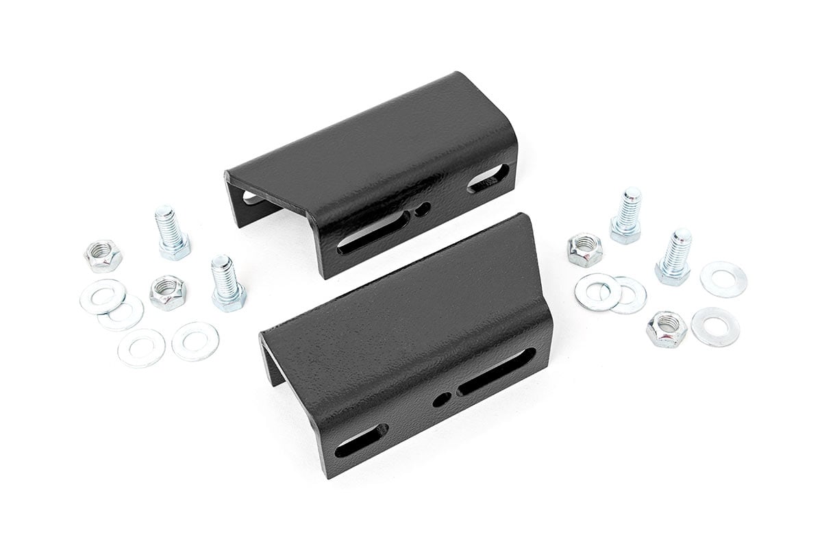 Jeep Cherokee Sway Bar Drop Kit - Rough Country - Black - '84-'01